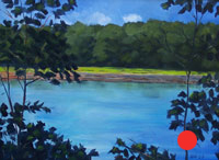 Back Cove through Trees